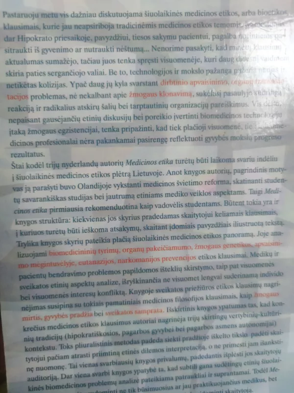 Medicinos etika - H. A. M. ten Have, knyga 3