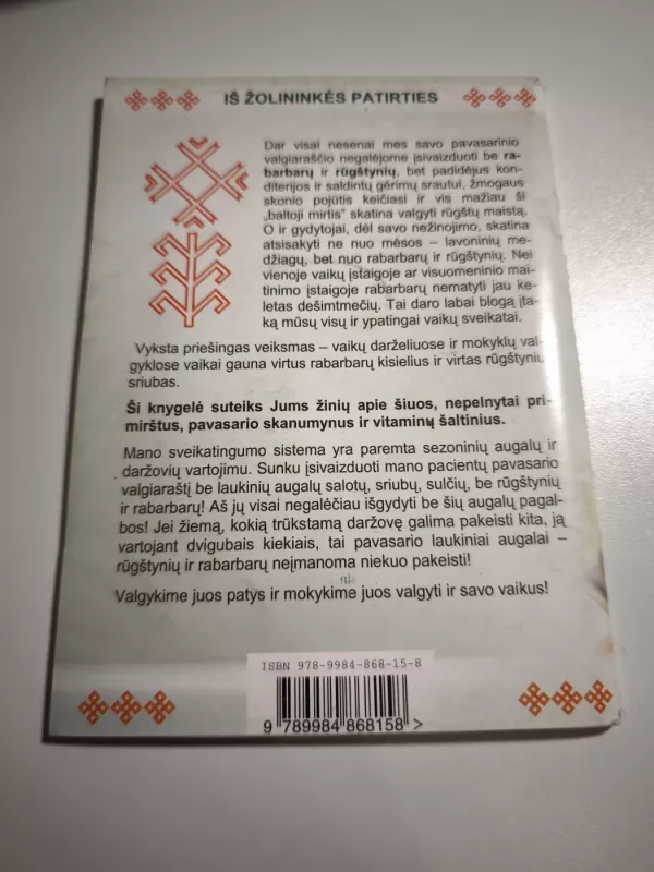 Kokias ligas galima išgydyti su rabarbarais ir rūgštynėmis? - Ilzė Jansonė, knyga 3