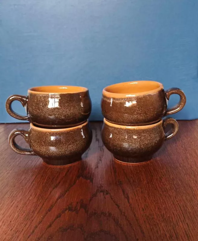 Keraminis kavos-arbatos rinkinukas, kavinukas, pieninukas ir puodeliai 4vnt. - , namai ir interjeras 6