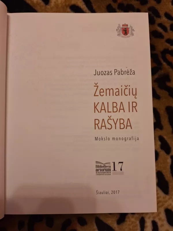 Žemaičių kalba ir rašyba - Juozas Pabrėža, Stasys  Tumėnas, knyga 5