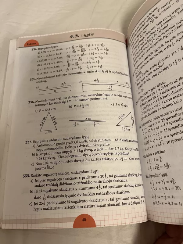 Matematika tau 6 klasė Uždavinynas - Kornelija Intienė, Vida Meškauskaitė, Žydrūnė Stundžienė, knyga 4