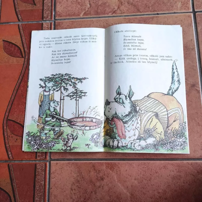 VILKAS IR OŽIUKAI.    Vyturiukas -  lietuvių liaudies, knyga 4