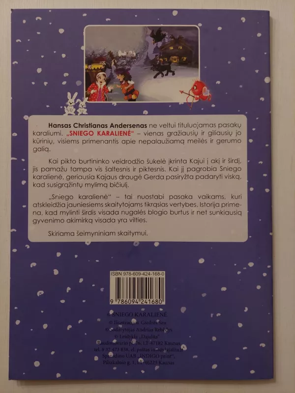 Sniego karalienė - H. K. Andersenas, knyga 3