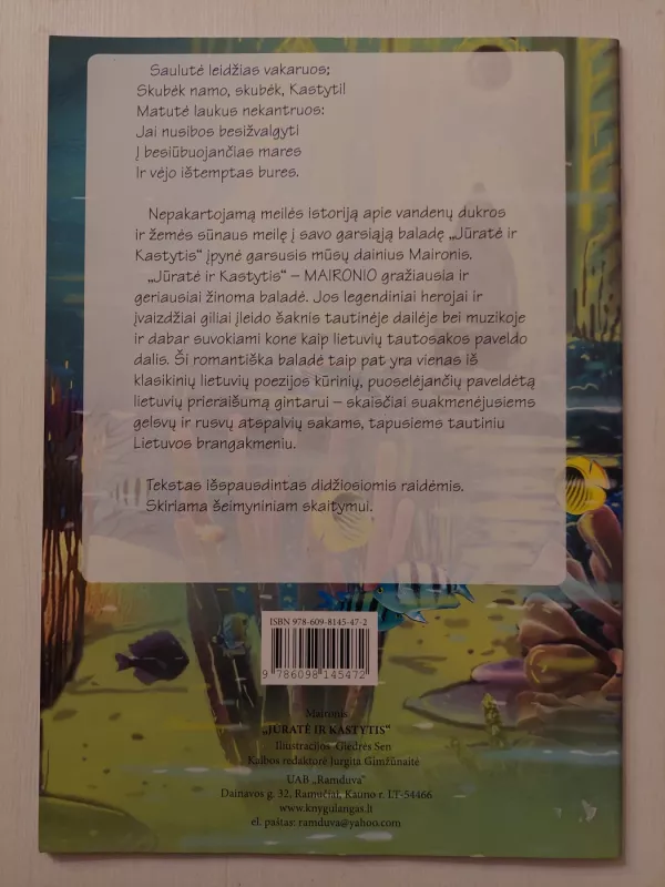 Jūratė ir Kastytis -  Maironis, knyga 4