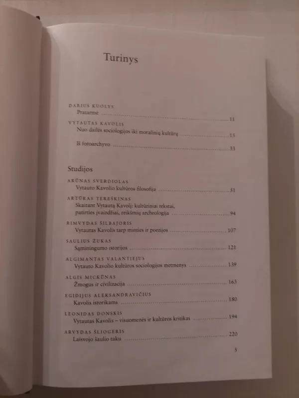 Asmuo ir idėjos - Vytautas Kavolis, knyga 5