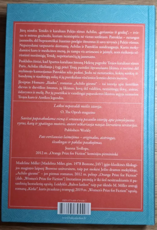 Achilo giesmė - Madeline Miller, knyga 3