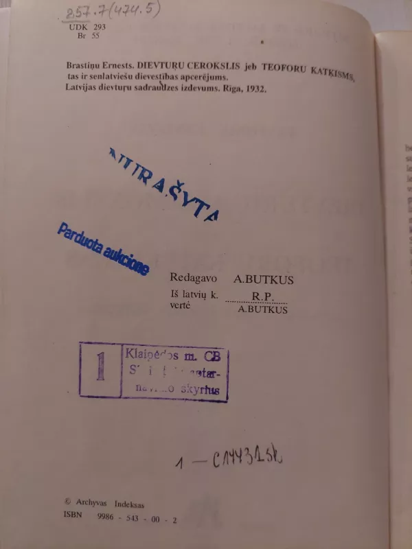 Dievturių sielmokslis - Ernestas Brastinis, knyga 4