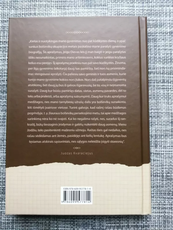 Policininko atsiminimai - Juozas Kvaraciejus, knyga 4