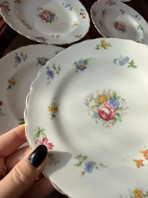 Vintage porcelianinės desertinės lėkštutės - , namai ir interjeras 2