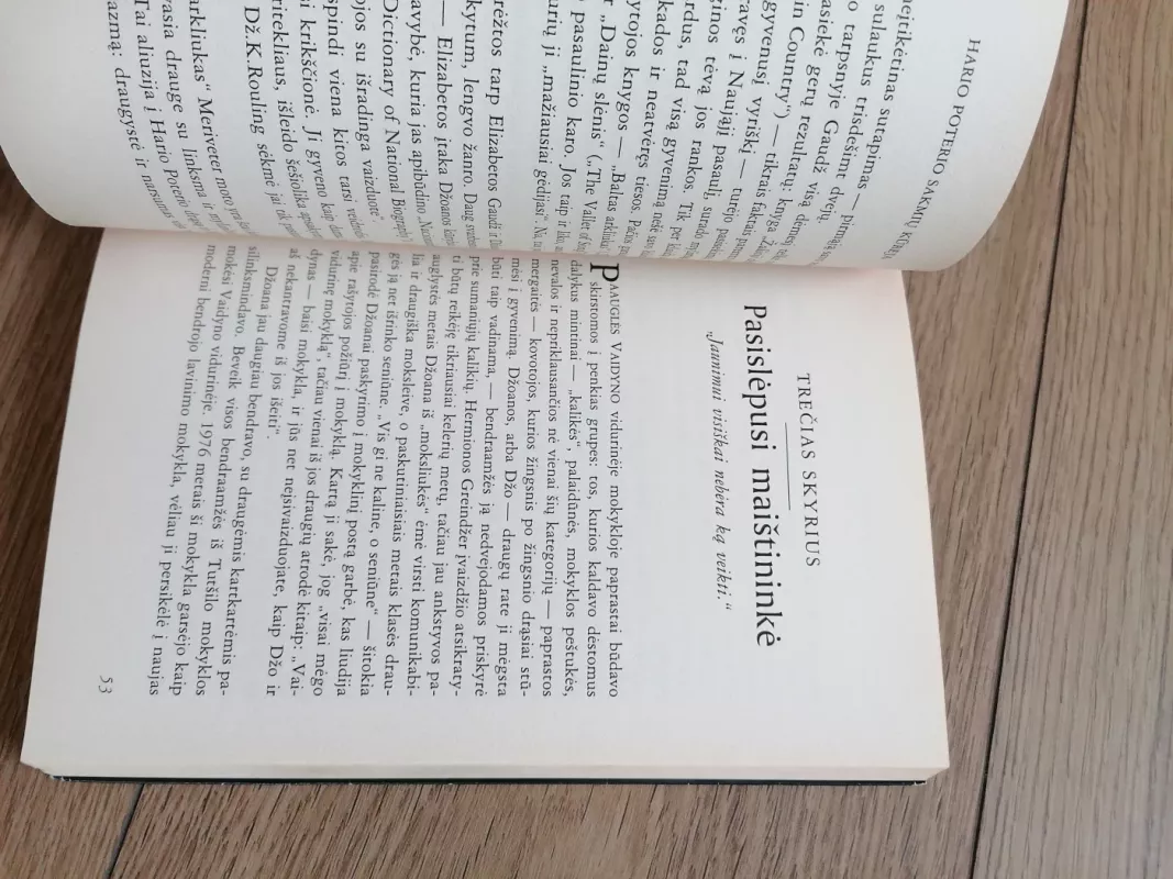 J. K. Rowling Hario Poterio sakmių kūrėja - Sean Smith, knyga 5
