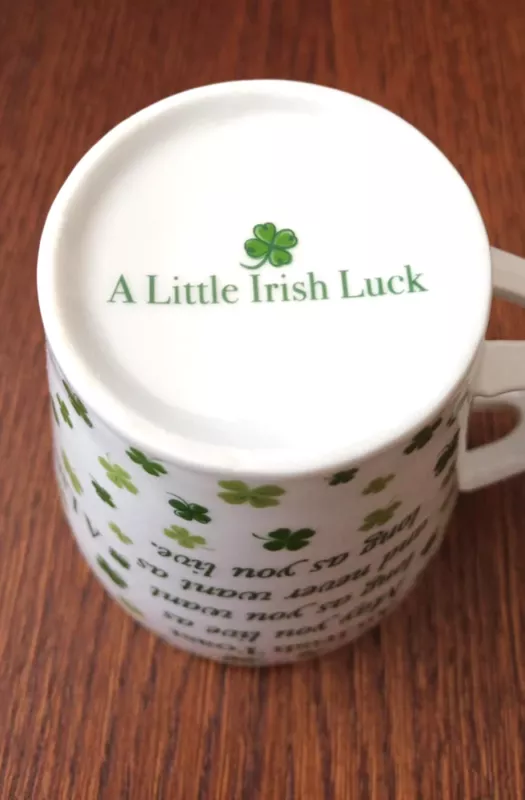 Puodelis 350ml, "A Little Irish Luck" - , namai ir interjeras 6