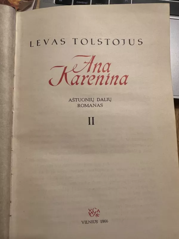 Ana Karenina 1 ir 2 tomai - Levas Tolstojus, knyga 2