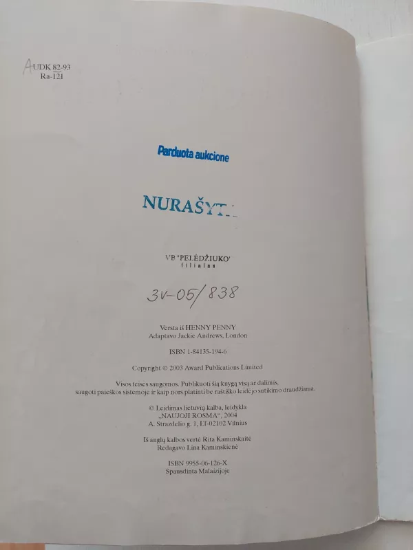 Raiboji vištelė - Jackie Andrews, knyga 3