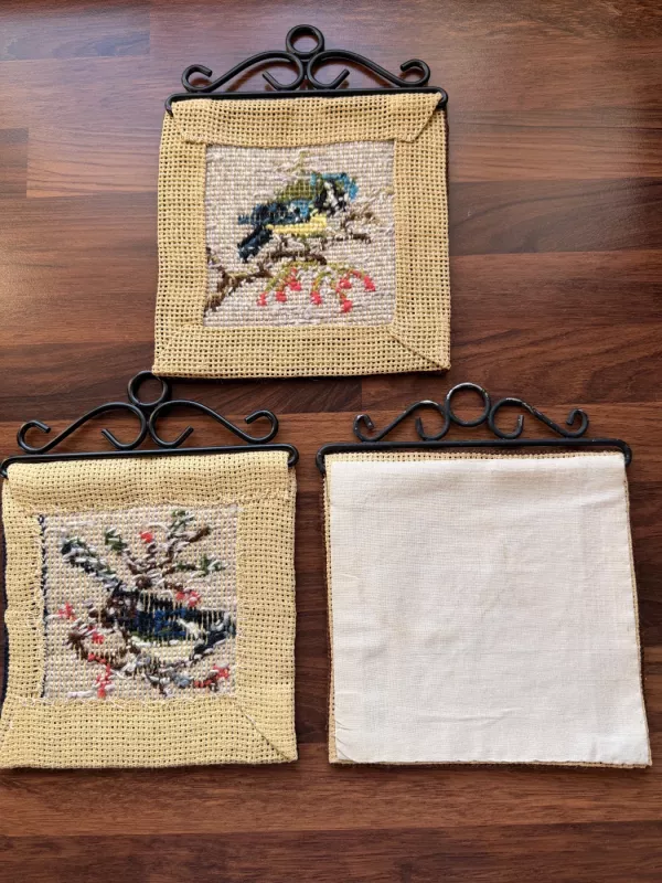 Rankų darbo vintažiniai gobelenai (3vnt.) - , namai ir interjeras 5