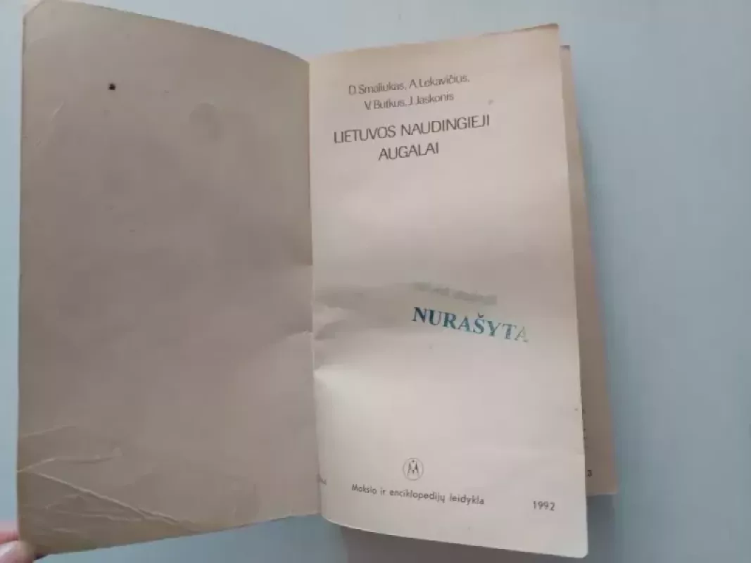 Lietuvos naudingieji augalai - D. Smaliukas, ir kiti , knyga 5