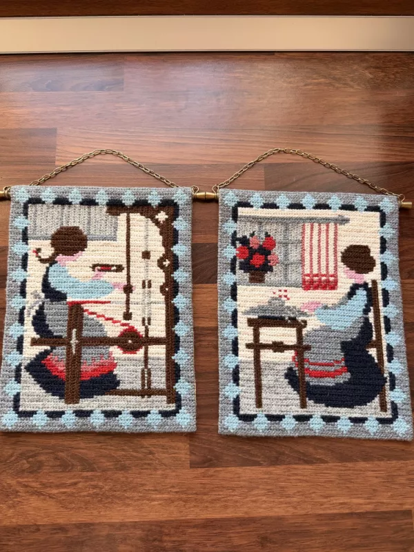 Rankų darbo vintage gobelenai - , namai ir interjeras 2