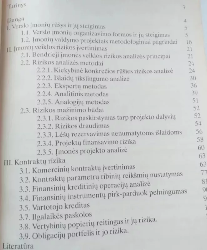 VERSLO RIZIKA - Vilniaus technikos universitetas, knyga 3