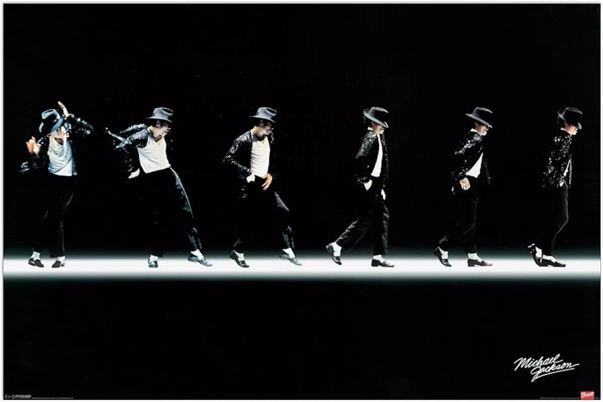 Michael Jackson Moonwalk Plakatas / Poster 60x90 - , namai ir interjeras 3