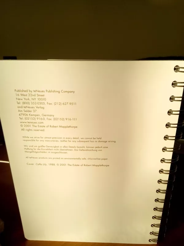 Mapplethorpe flowers - The Estate of Robert Mapplethorpe, knyga 3