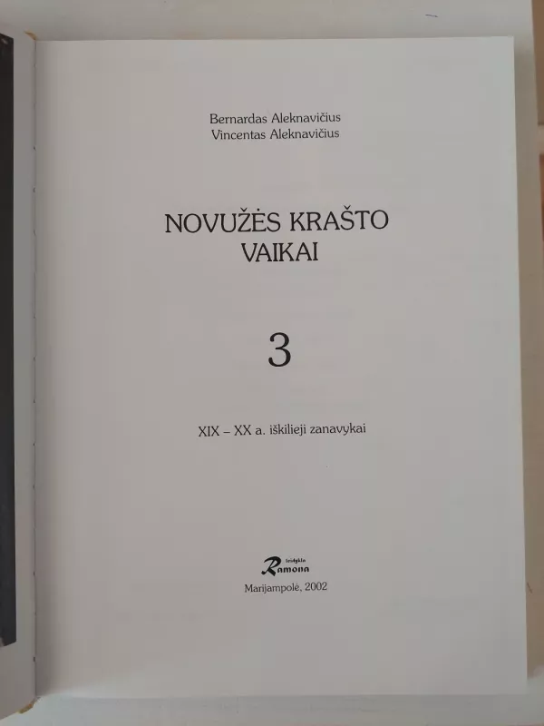 Novužės krašto vaikai 3 tomas - Autorių Kolektyvas, knyga 3
