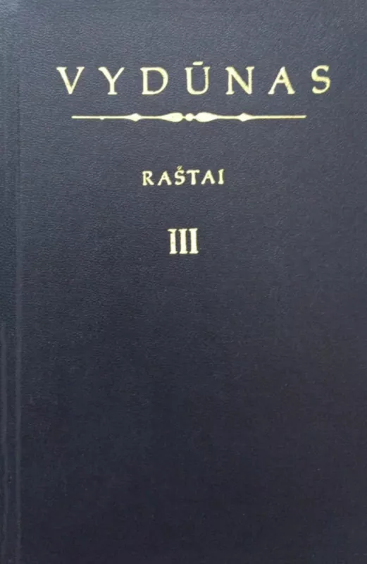 Vydūnas. Raštai III tomas -   Vydūnas, knyga 2