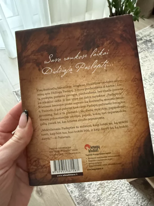 The Secret. Paslaptis - Rhonda Byrne, knyga 3