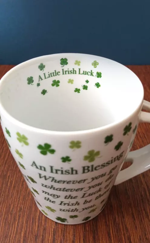 Puodelis 350ml, "A Little Irish Luck" - , namai ir interjeras 4