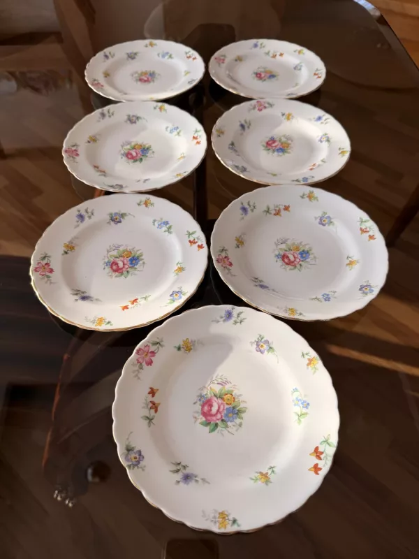 Vintage porcelianinės desertinės lėkštutės - , namai ir interjeras 6