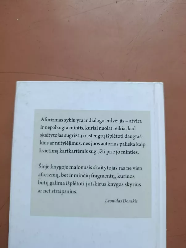 Mažasis patirties žemėlapis: mintys ir aforizmai - Leonidas Donskis, knyga 4