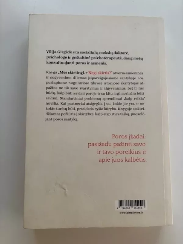 Mes skirtingi. Negi skirtis - Vilija Girgždė, knyga 3