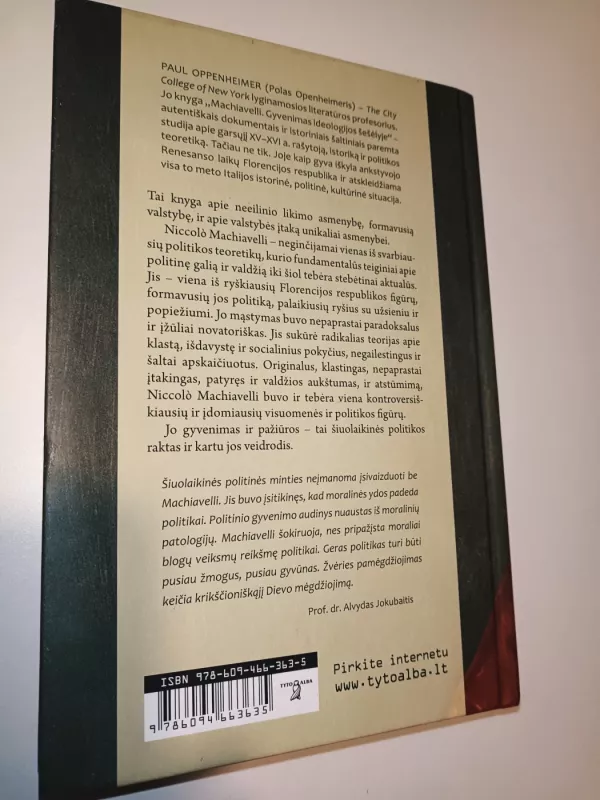 Machiavelli. Gyvenimas ideologijos šešėlyje - Paul Oppenheimer, knyga 3