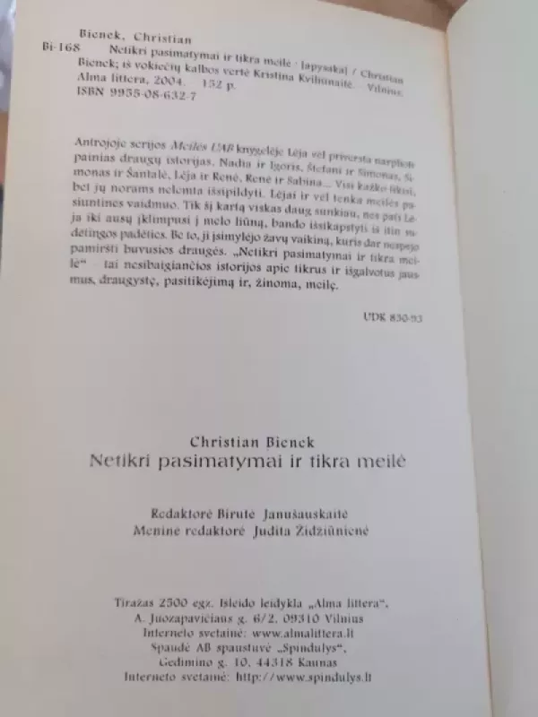 Netikri pasimatymai ir tikra meilė - Christian Bieniek, knyga 5