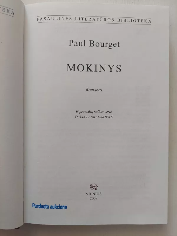Mokinys - Paul Bourget, knyga 3