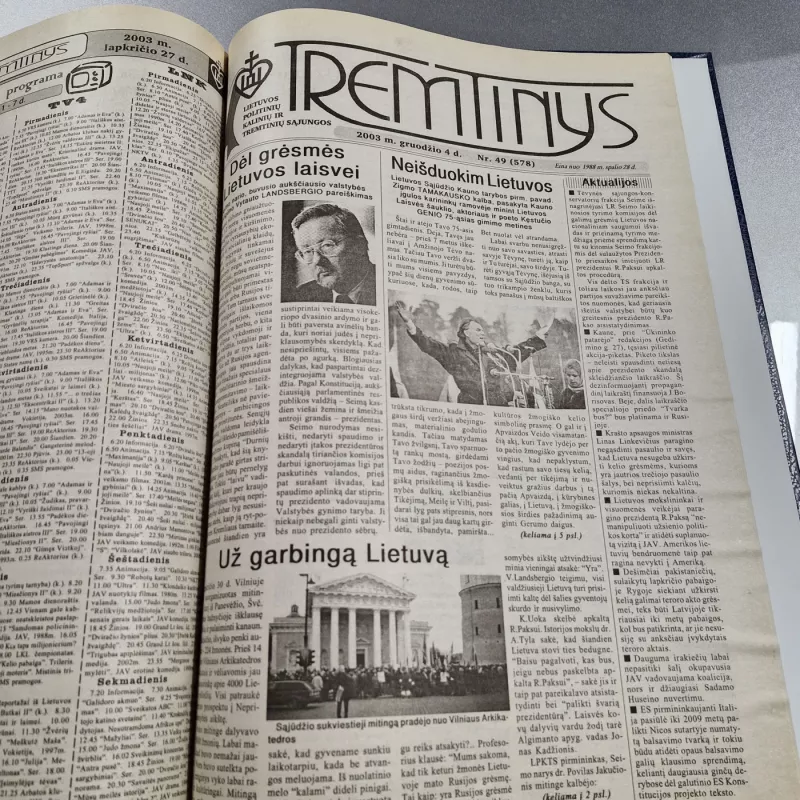 Laikraštis TREMTINYS 2003m. - Autorių kolektyvas (įvairūs), knyga 4