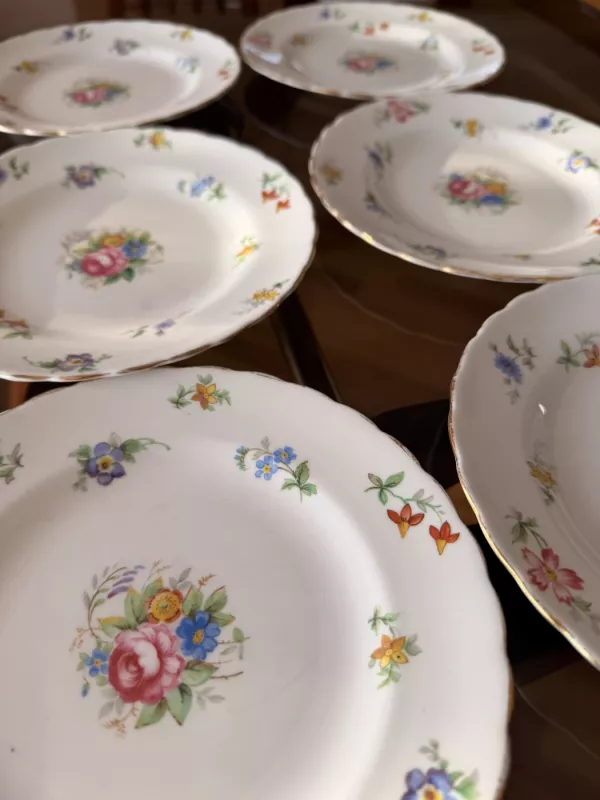 Vintage porcelianinės desertinės lėkštutės - , namai ir interjeras 3