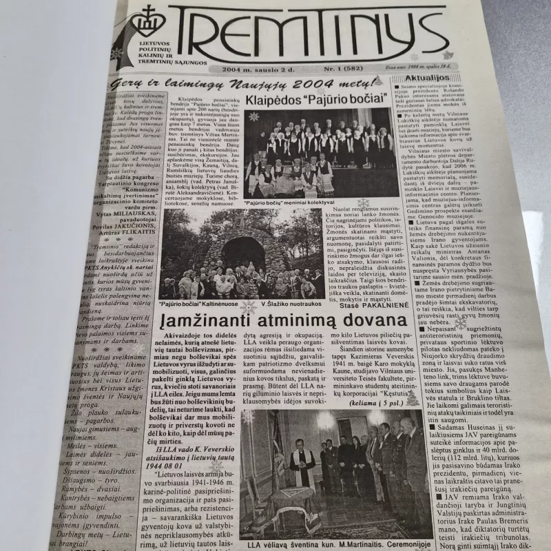 Laikraštis TREMTINYS 2004m. - Autorių kolektyvas (įvairūs), knyga 3