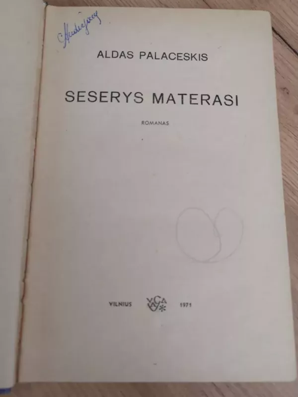 Seserys Materasi - Aldas Palaceskis, knyga 4