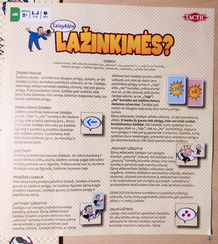 Stalo žaidimas Lažinkimės? - , stalo žaidimas 4