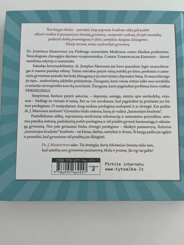 Harmonijos kvadratas - Dr. Joseph Maroon, knyga 3
