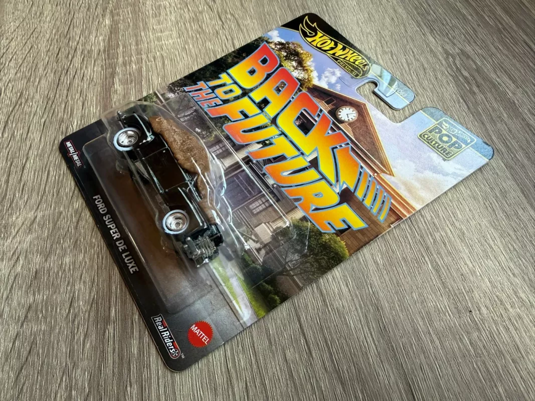 Ford Super De Luxe Back to the Future Hot Wheels Premium - , namai ir interjeras 4