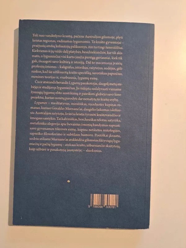 Lygumos - Gerald Murnane, knyga 3