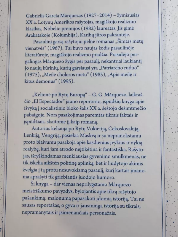 Kelionė po Rytų Europą - Gabriel Garcia Marquez, knyga 4