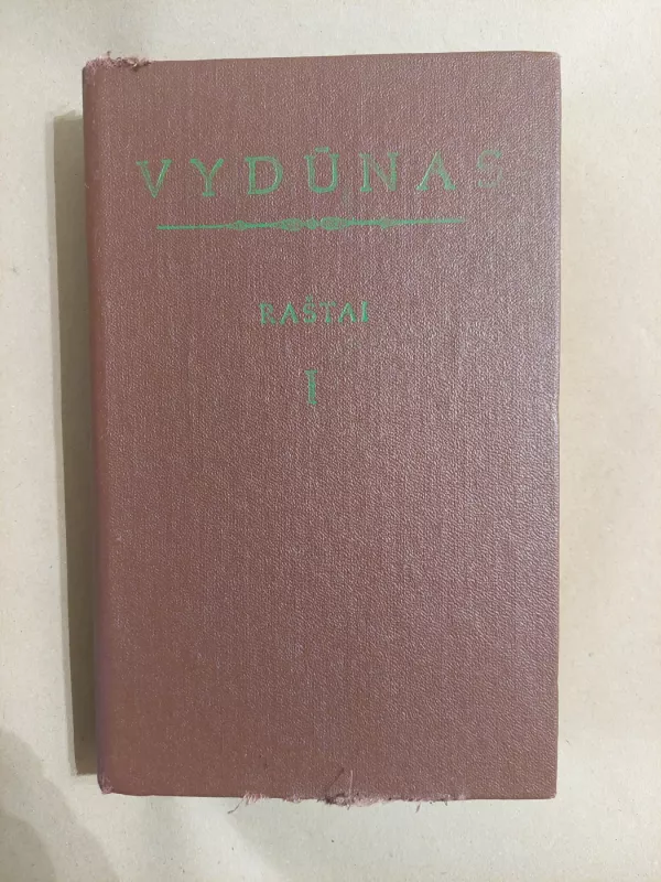 Vydūnas Raštai I tomas -   Vydūnas, knyga 2