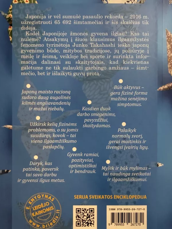 Šimtamečių japonų paslaptis: kaip gyventi ilgai ir laimingai - Junko Takahashi, knyga 4