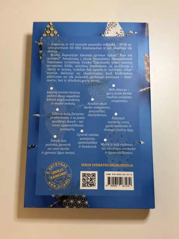 Šimtamečių japonų paslaptis: kaip gyventi ilgai ir laimingai - Junko Takahashi, knyga 3