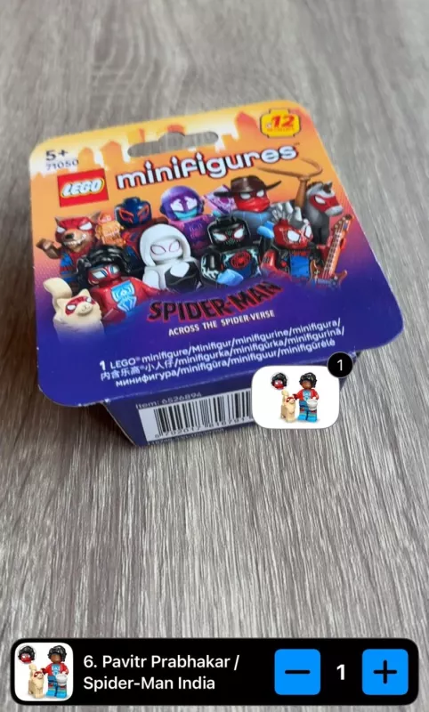 Lego Minifigures Spider-Man Pavitr Prabhakar Man India 71050 - , stalo žaidimas 4