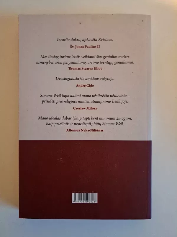 Sunkis ir malonė - Simone Weil, knyga 3