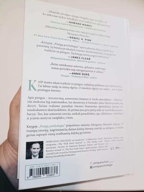 Pinigų psichologija: amžinos pamokos apie turtą, godumą ir laimę - Morgan Housel, knyga 3