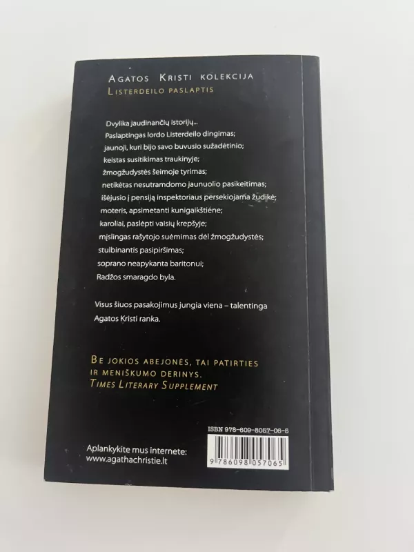 Listerdeilo paslaptis - Agatha Christie, knyga 3