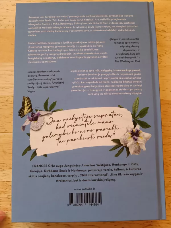 Jei turėčiau tavo veidą - Frances Cha, knyga 3